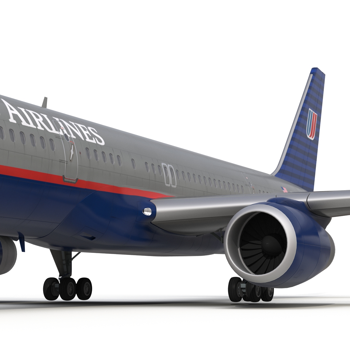 3D model Boeing 757 200 United Airlines