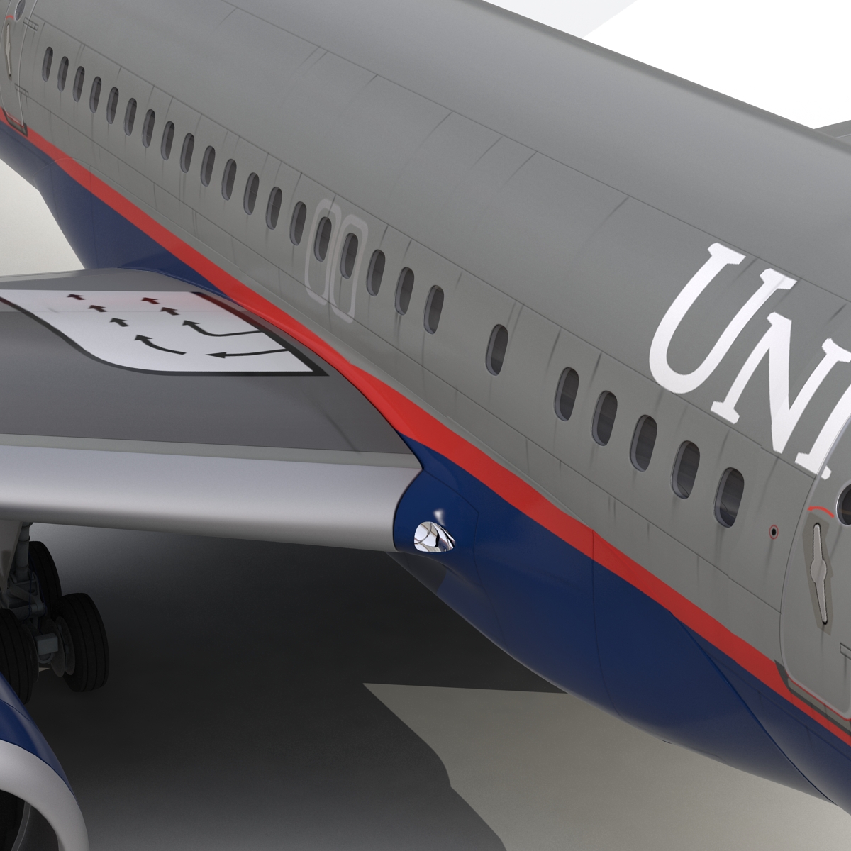 3D model Boeing 757 200 United Airlines