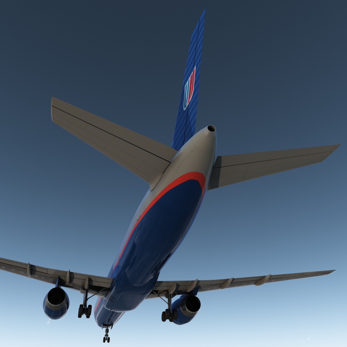 3D model Boeing 757 200 United Airlines