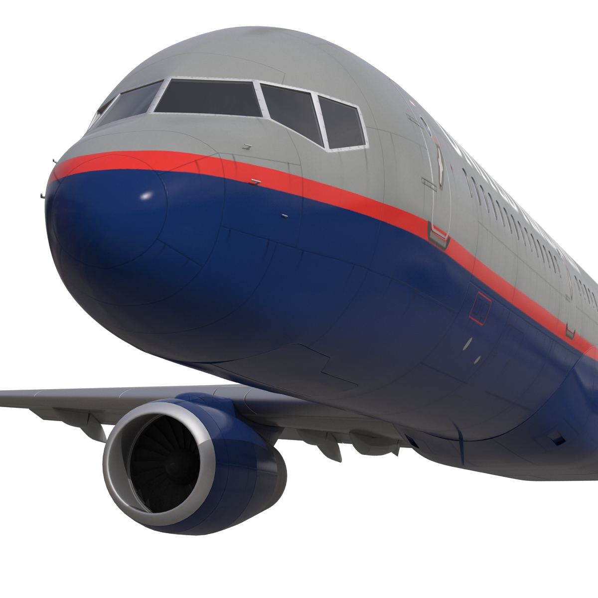 3D model Boeing 757 200 United Airlines