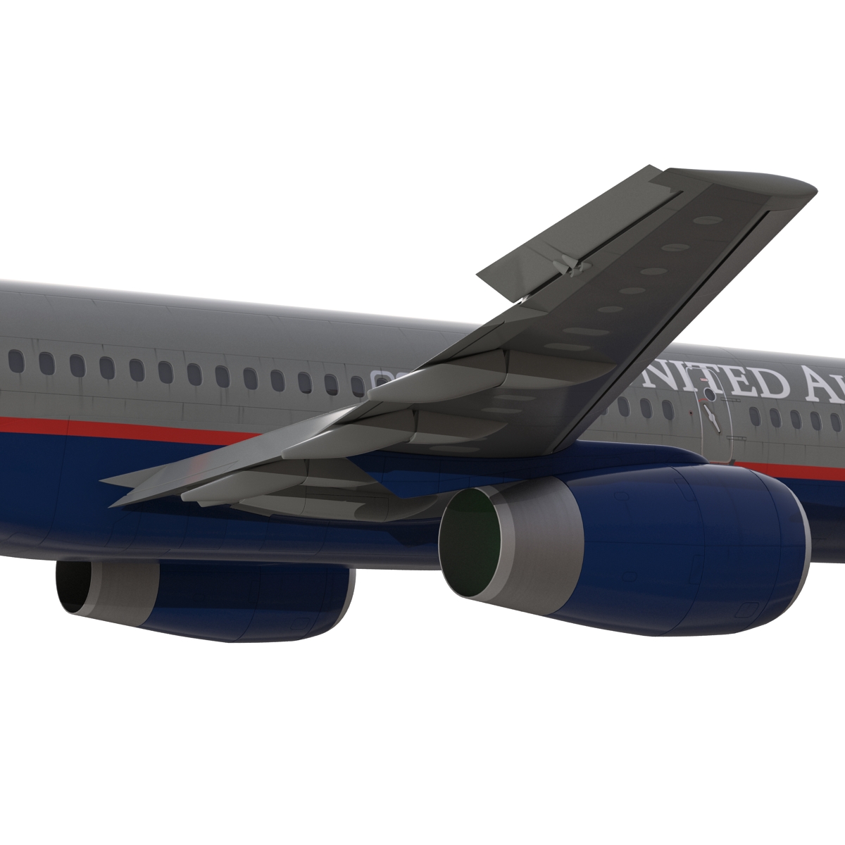 3D model Boeing 757 200 United Airlines