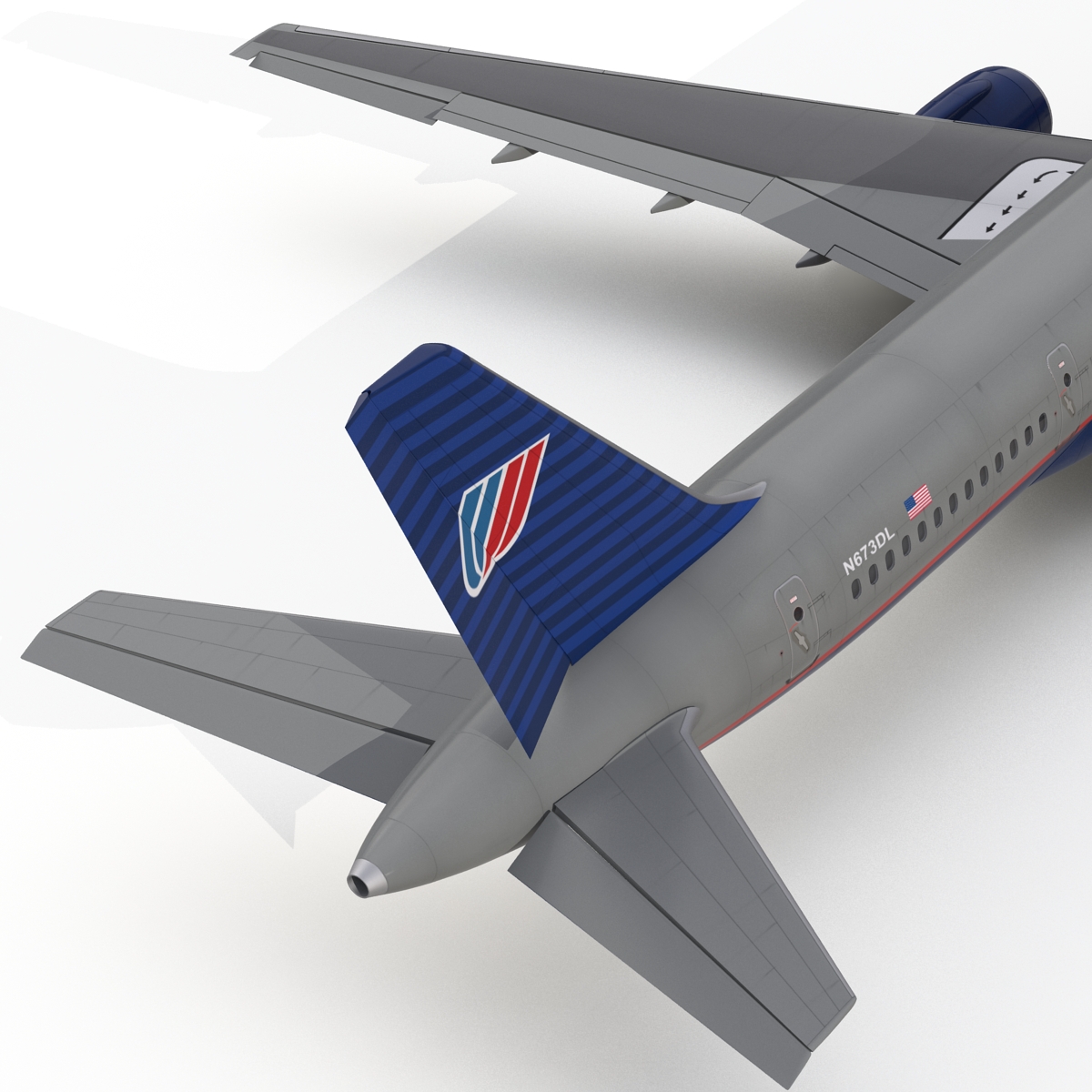 3D model Boeing 757 200 United Airlines