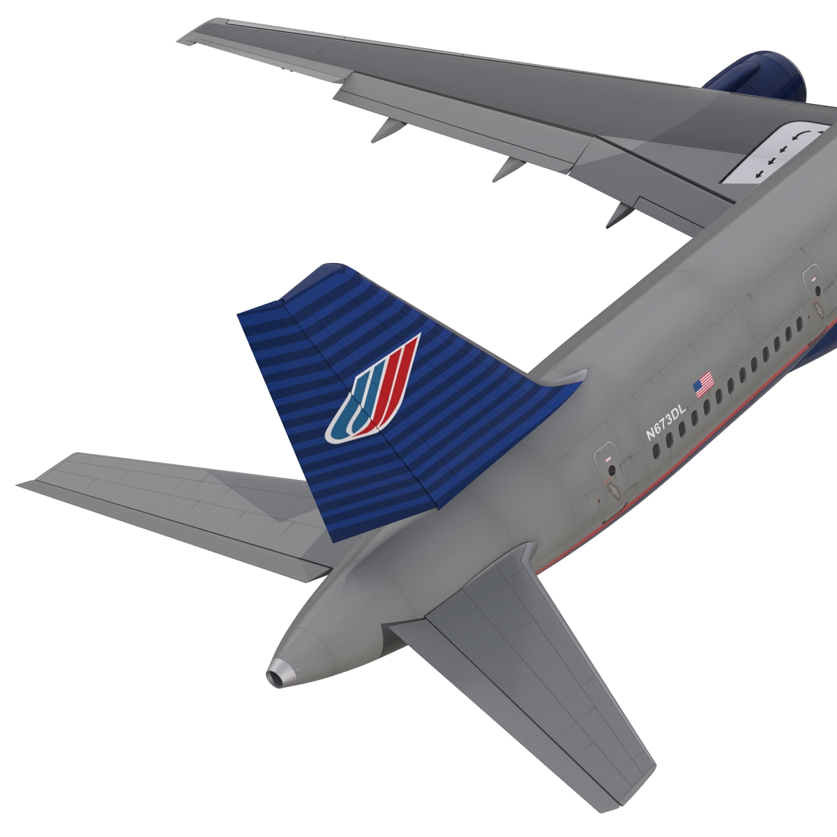 3D model Boeing 757 200 United Airlines