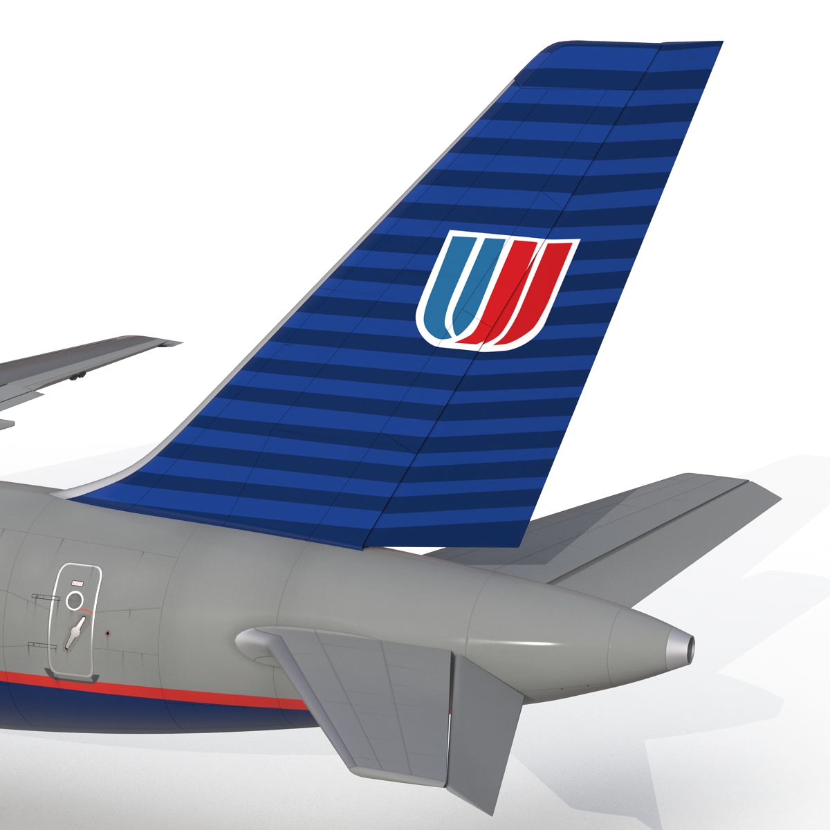 3D model Boeing 757 200 United Airlines