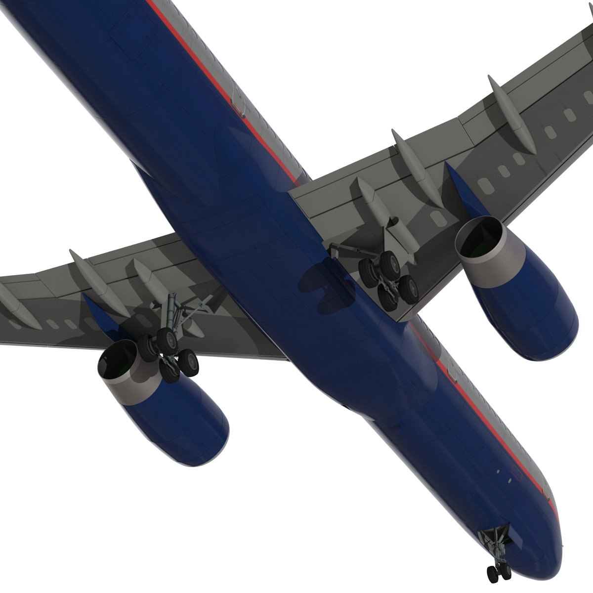 3D model Boeing 757 200 United Airlines