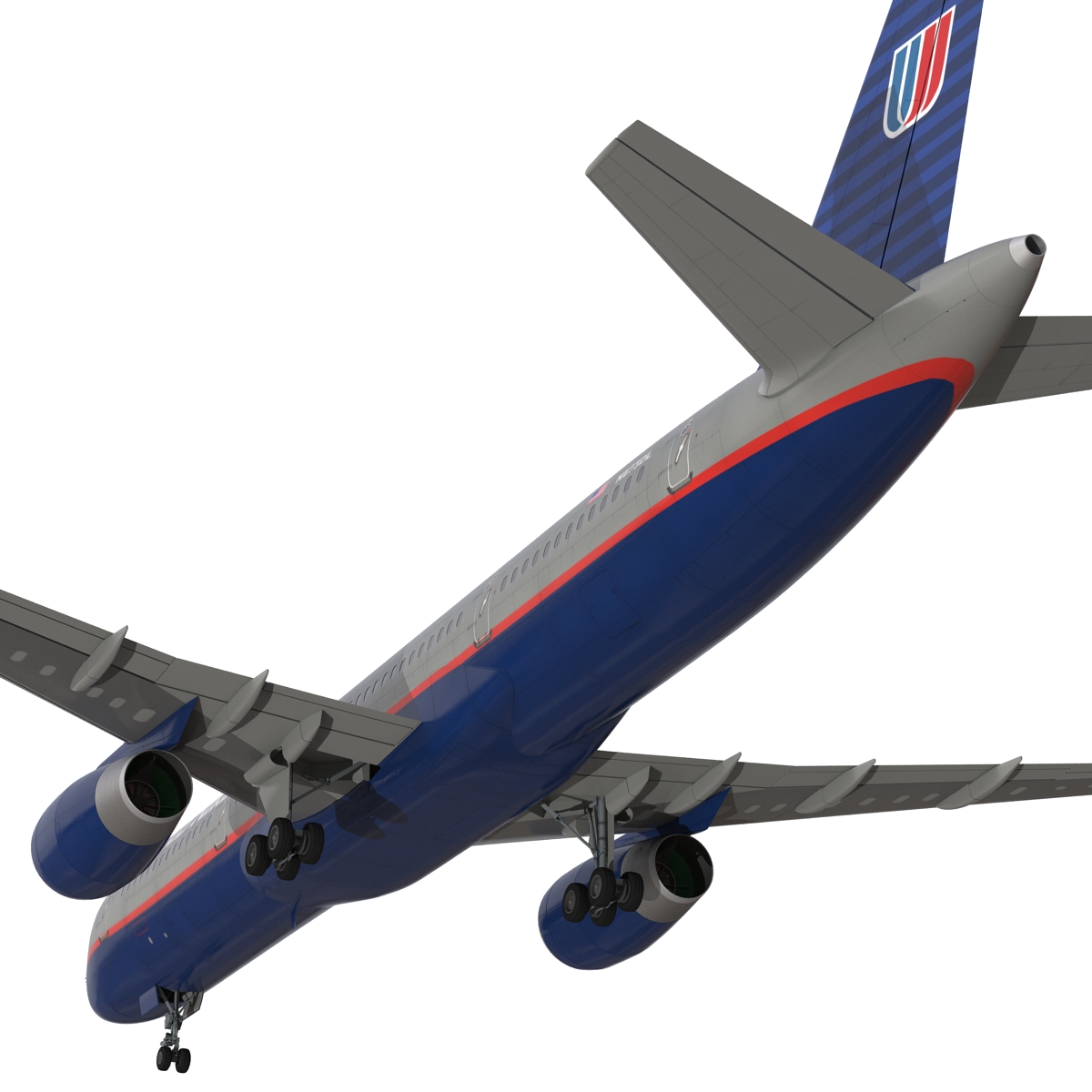 3D model Boeing 757 200 United Airlines