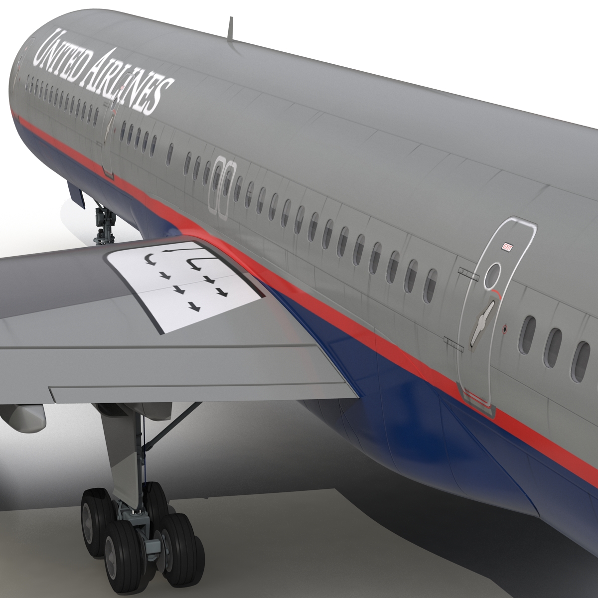 3D model Boeing 757 200 United Airlines