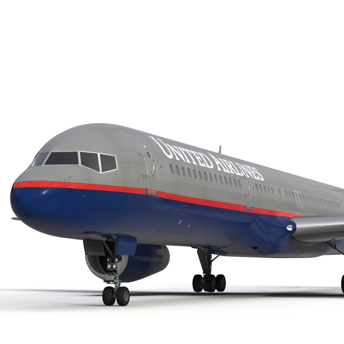 3D model Boeing 757 200 United Airlines