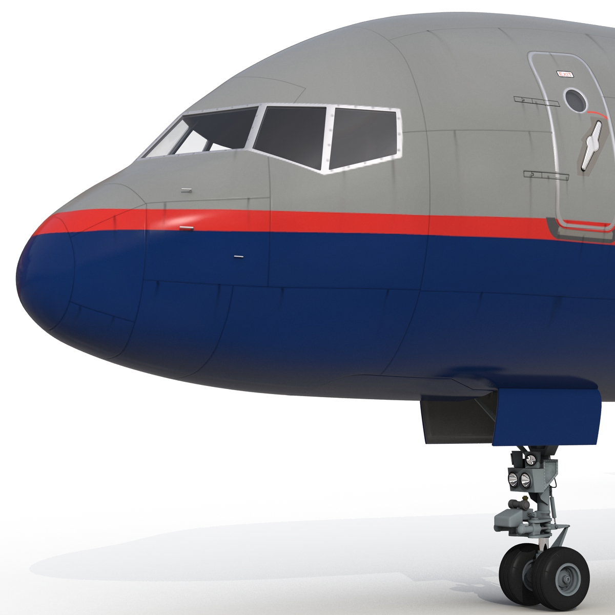 3D model Boeing 757 200 United Airlines