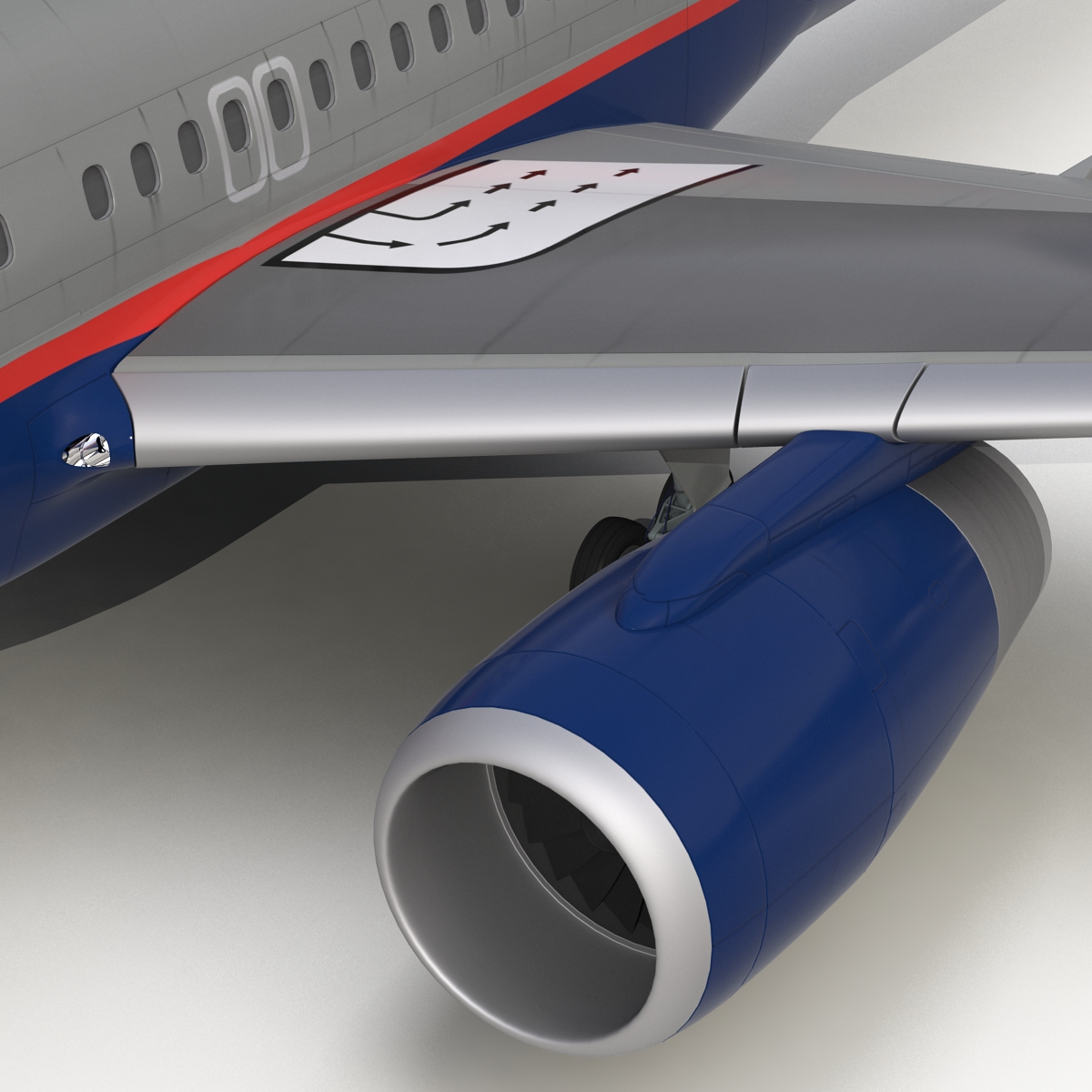 3D model Boeing 757 200 United Airlines