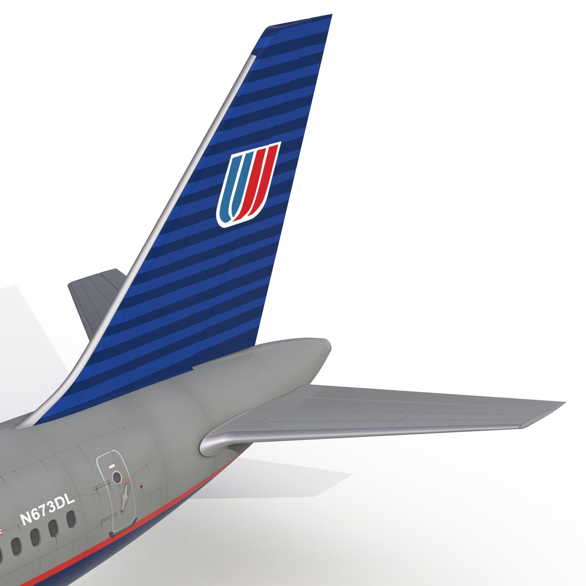 3D model Boeing 757 200 United Airlines