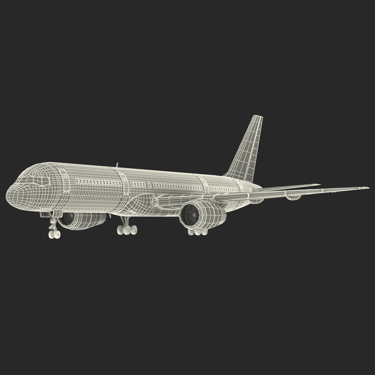 3D model Boeing 757 200 United Airlines