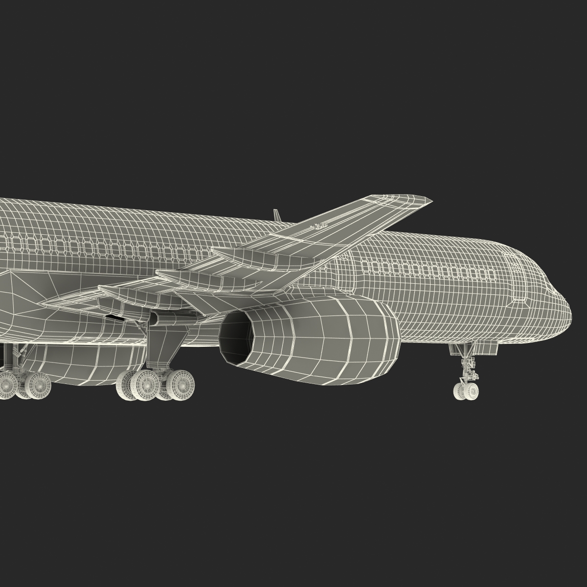 3D model Boeing 757 200 United Airlines