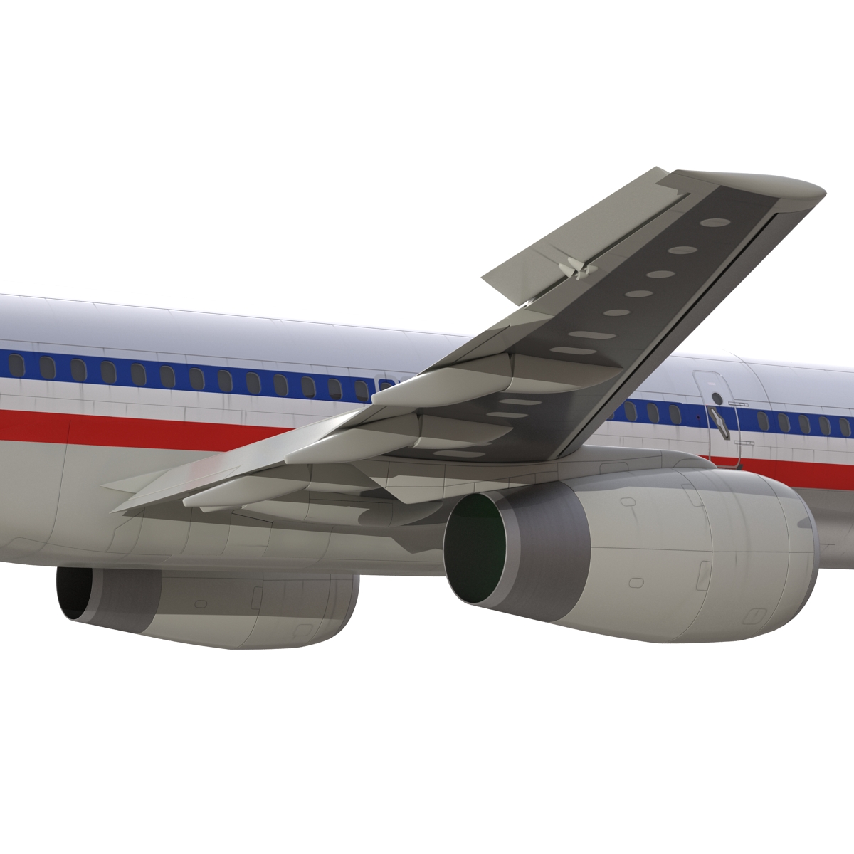 Boeing 757 200 American Airlines Rigged 3D model