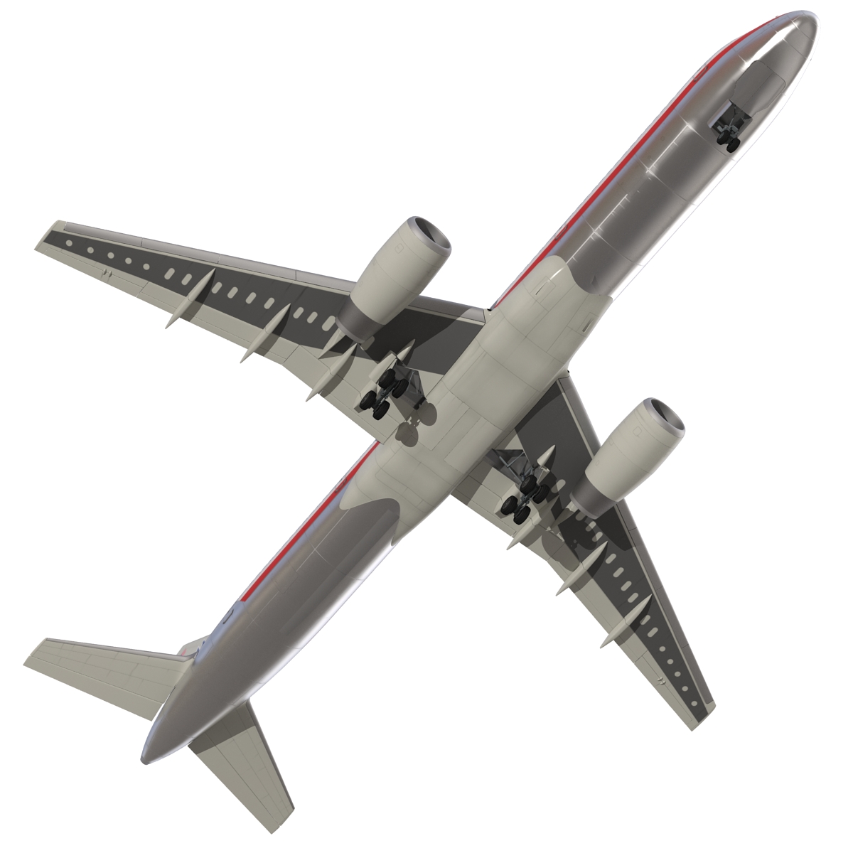 Boeing 757 200 American Airlines Rigged 3D model