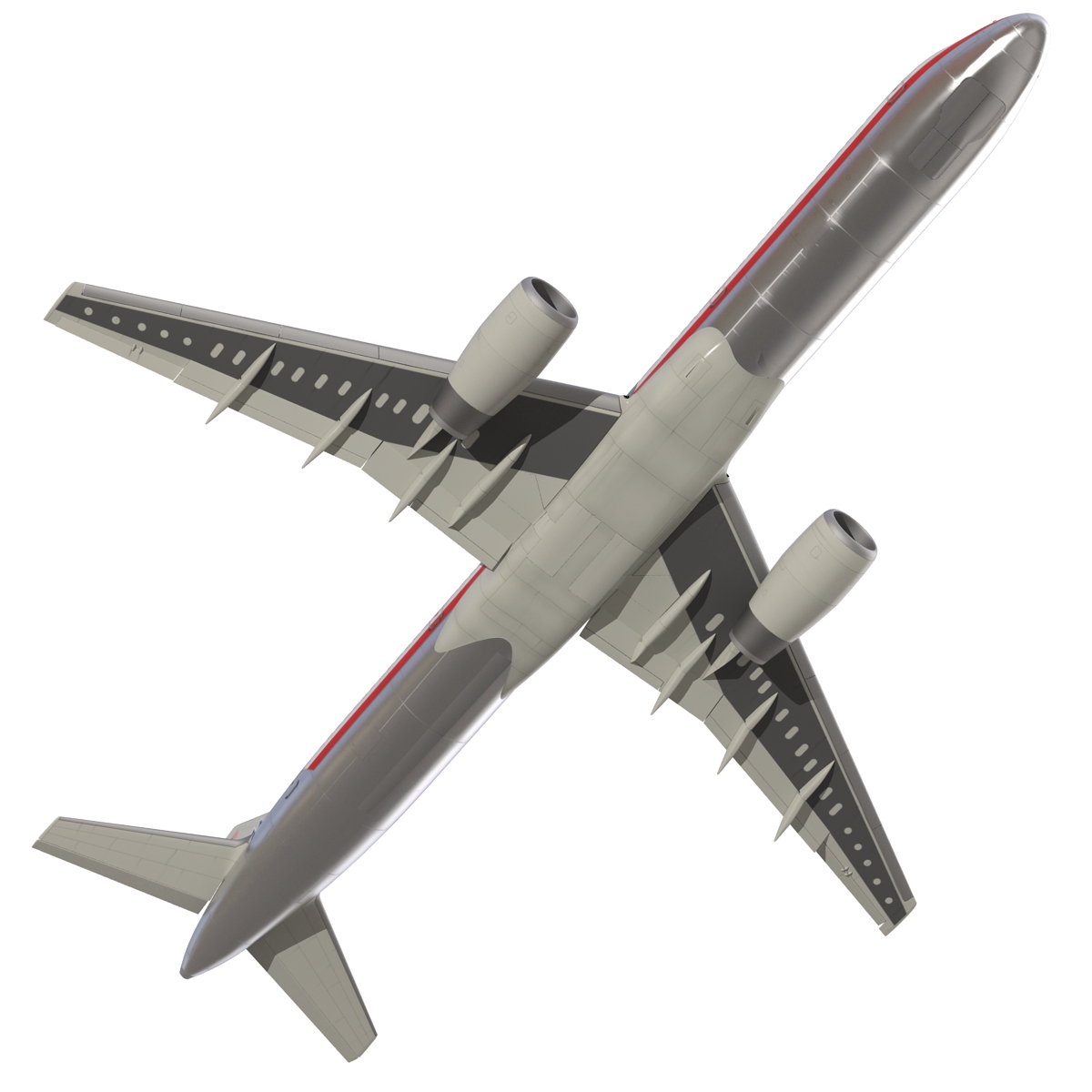 Boeing 757 200 American Airlines Rigged 3D model