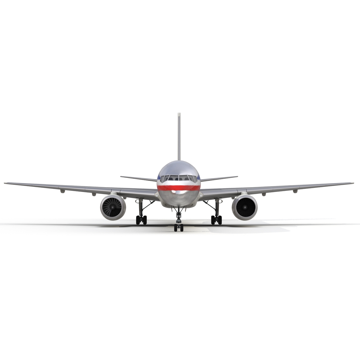 Boeing 757 200 American Airlines Rigged 3D model