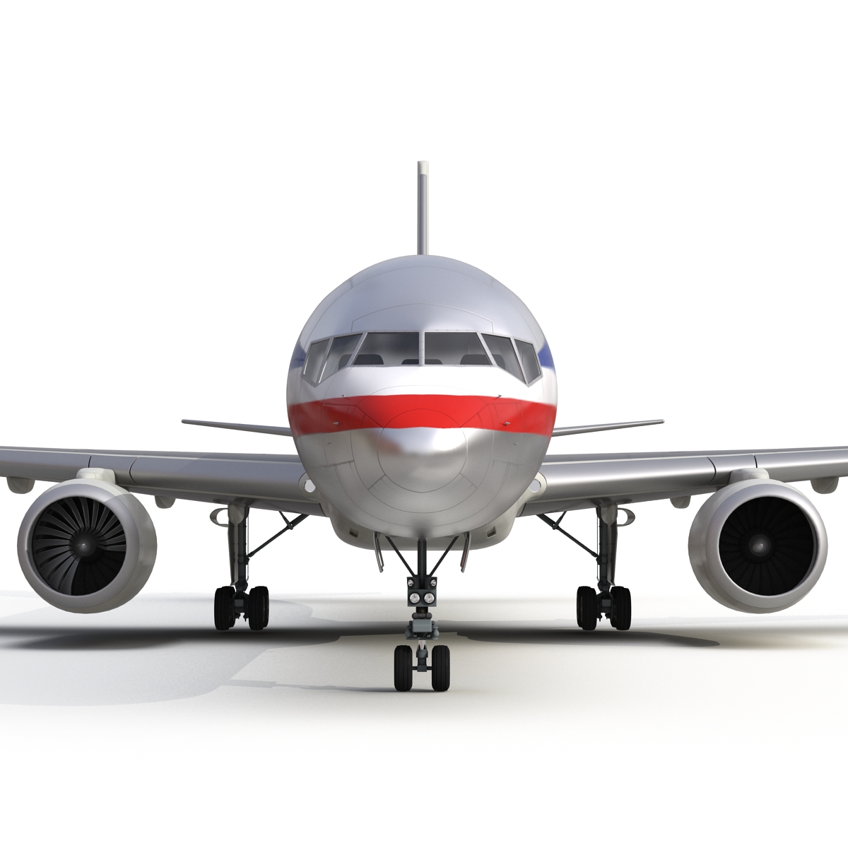 Boeing 757 200 American Airlines Rigged 3D model