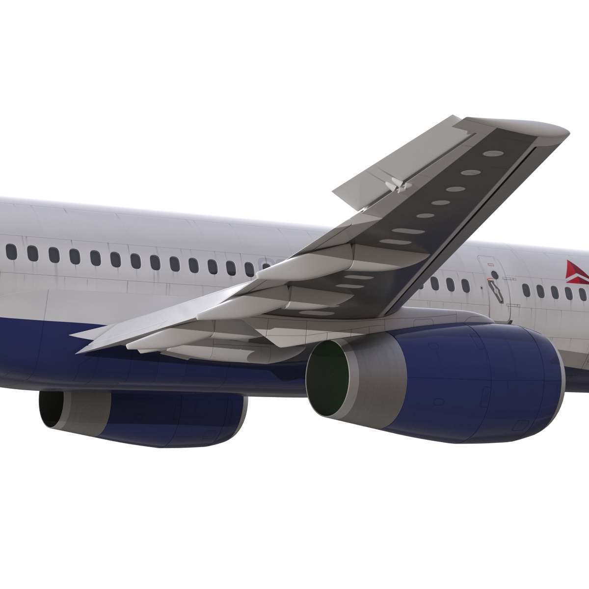 Boeing 757 200 Delta Air Lines Rigged 3D