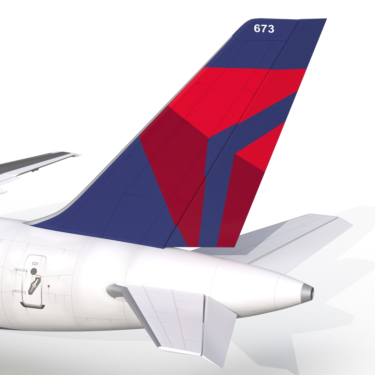 Boeing 757 200 Delta Air Lines Rigged 3D