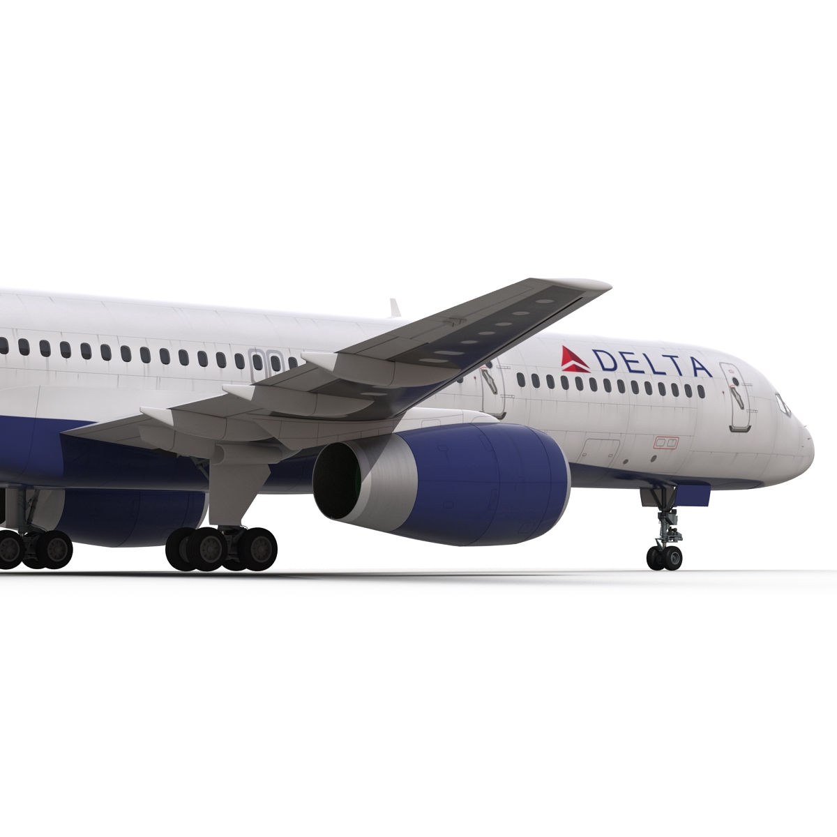 Boeing 757 200 Delta Air Lines Rigged 3D