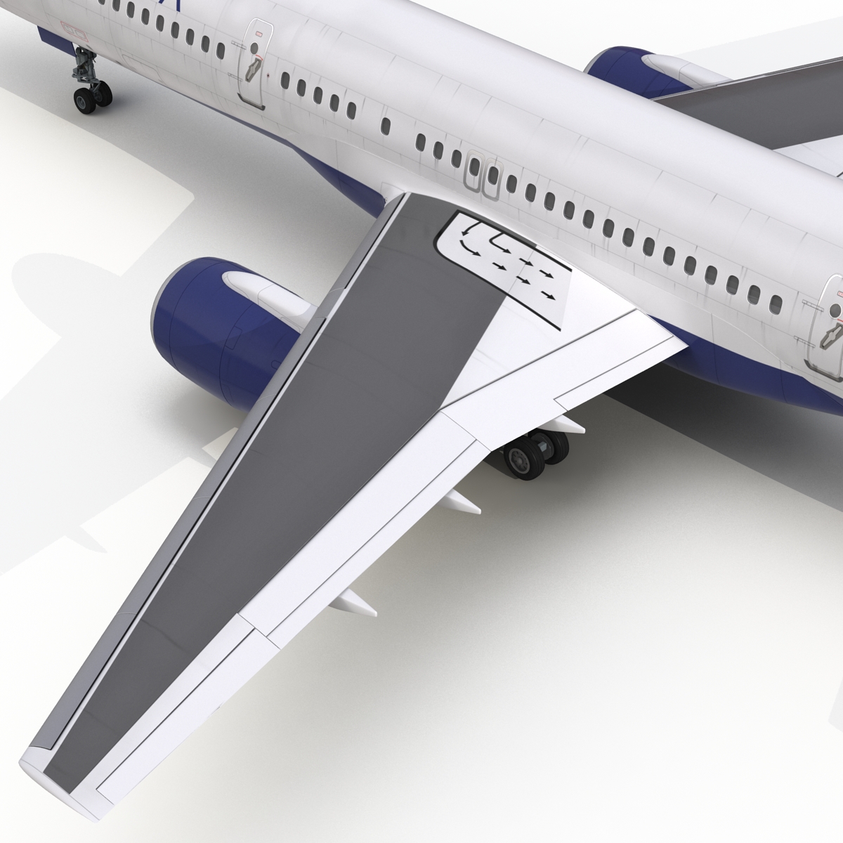 Boeing 757 200 Delta Air Lines Rigged 3D