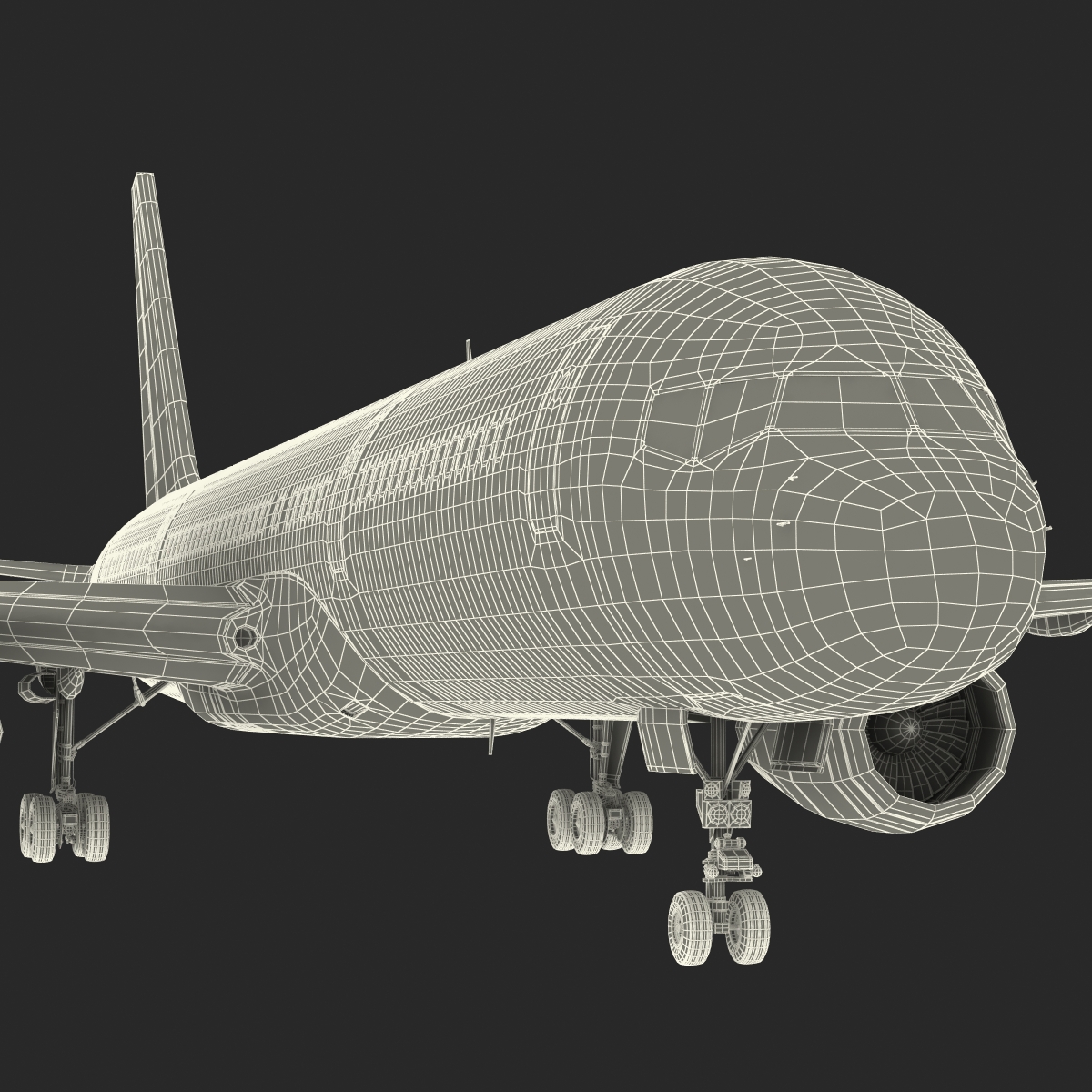 Boeing 757 200 Delta Air Lines Rigged 3D