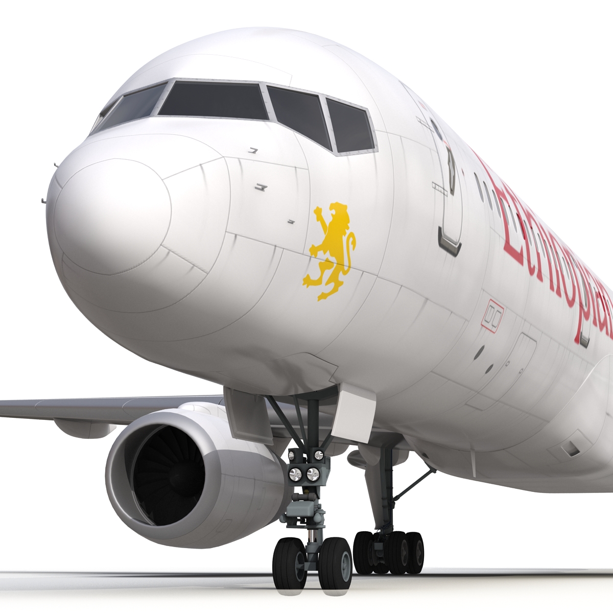 3D model Boeing 757 200 Ethiopian Airlines Rigged