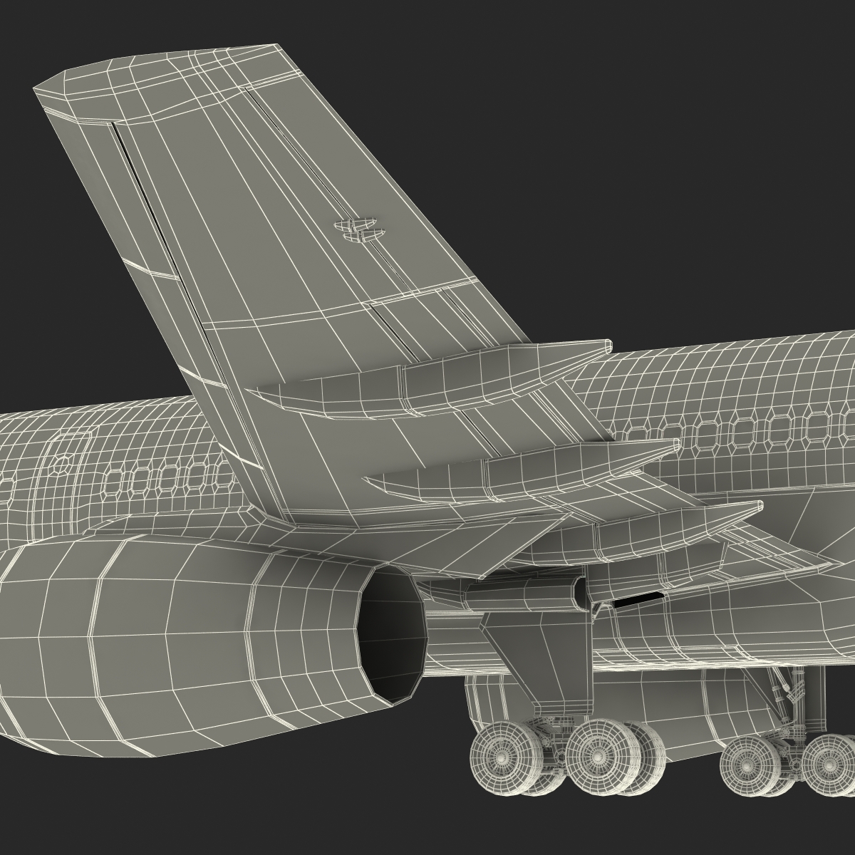 3D model Boeing 757 200 Ethiopian Airlines Rigged