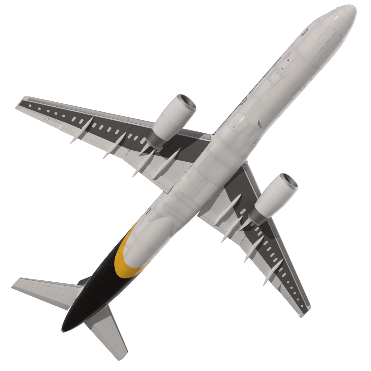 Boeing 757 200 UPS Airlines Rigged 3D model