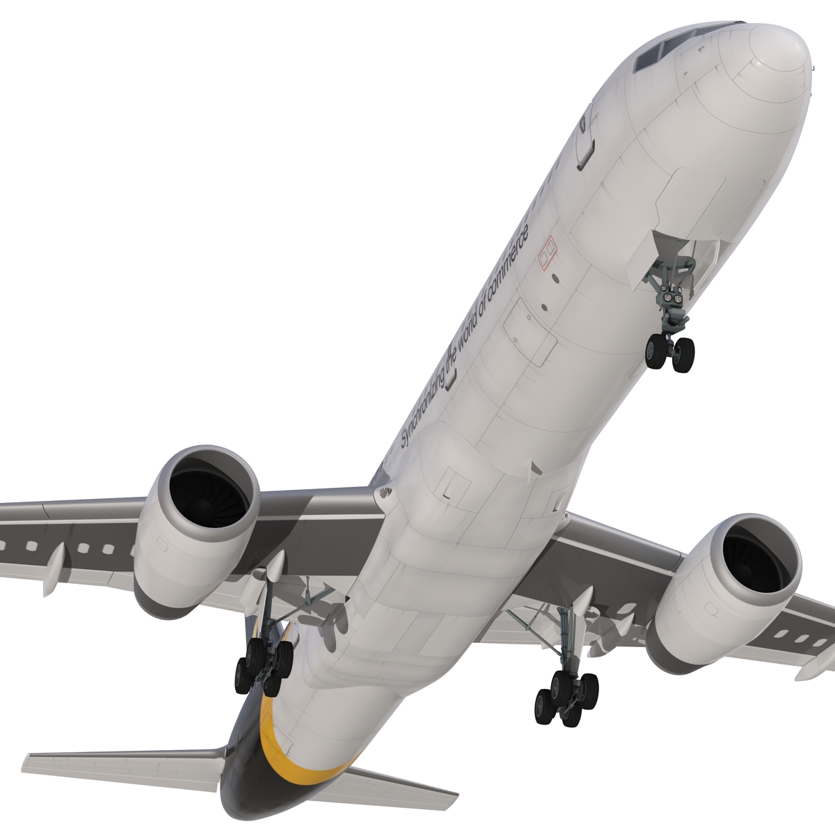 Boeing 757 200 UPS Airlines Rigged 3D model