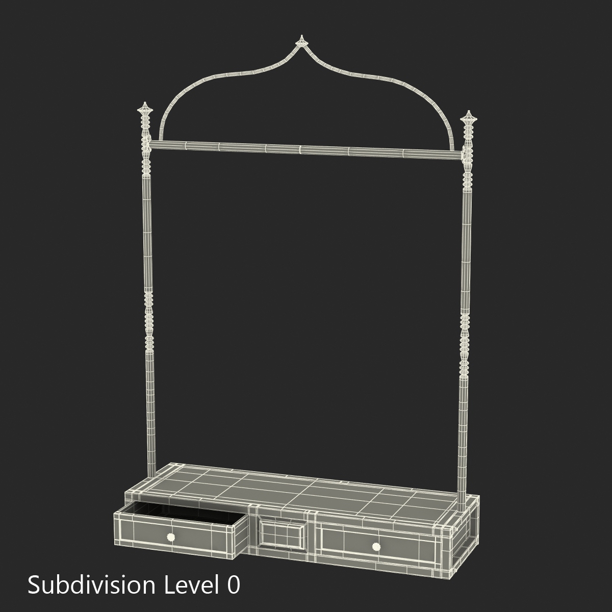 3D Iron Clothing Display Rack