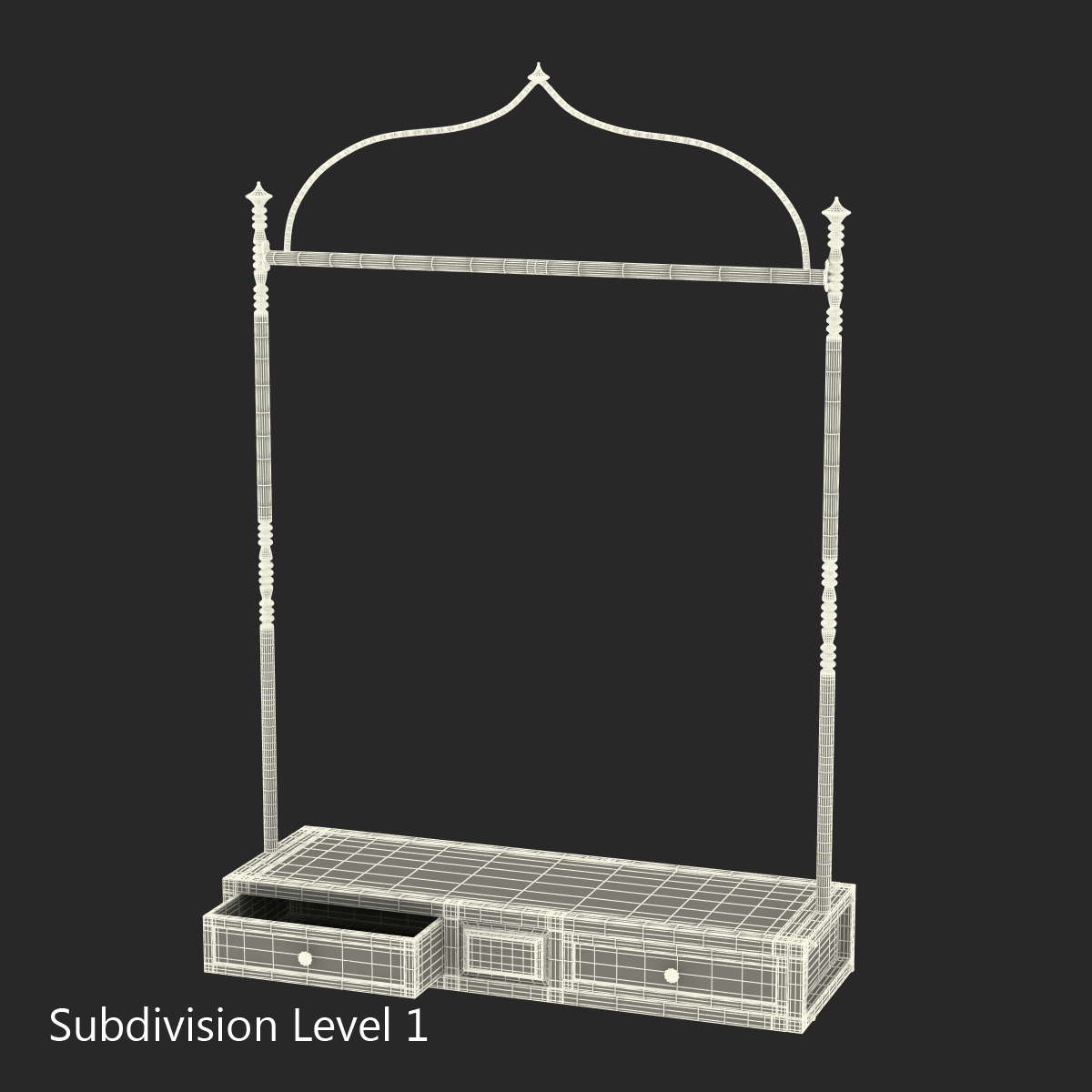 3D Iron Clothing Display Rack