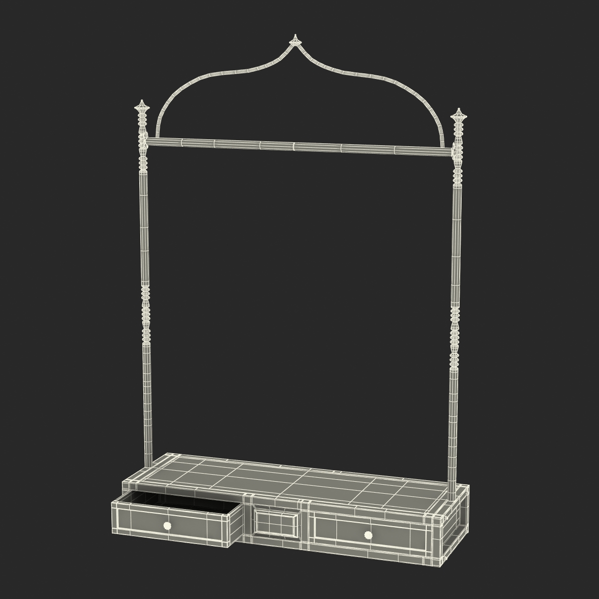 3D Iron Clothing Display Rack