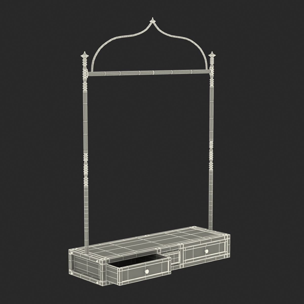 3D Iron Clothing Display Rack