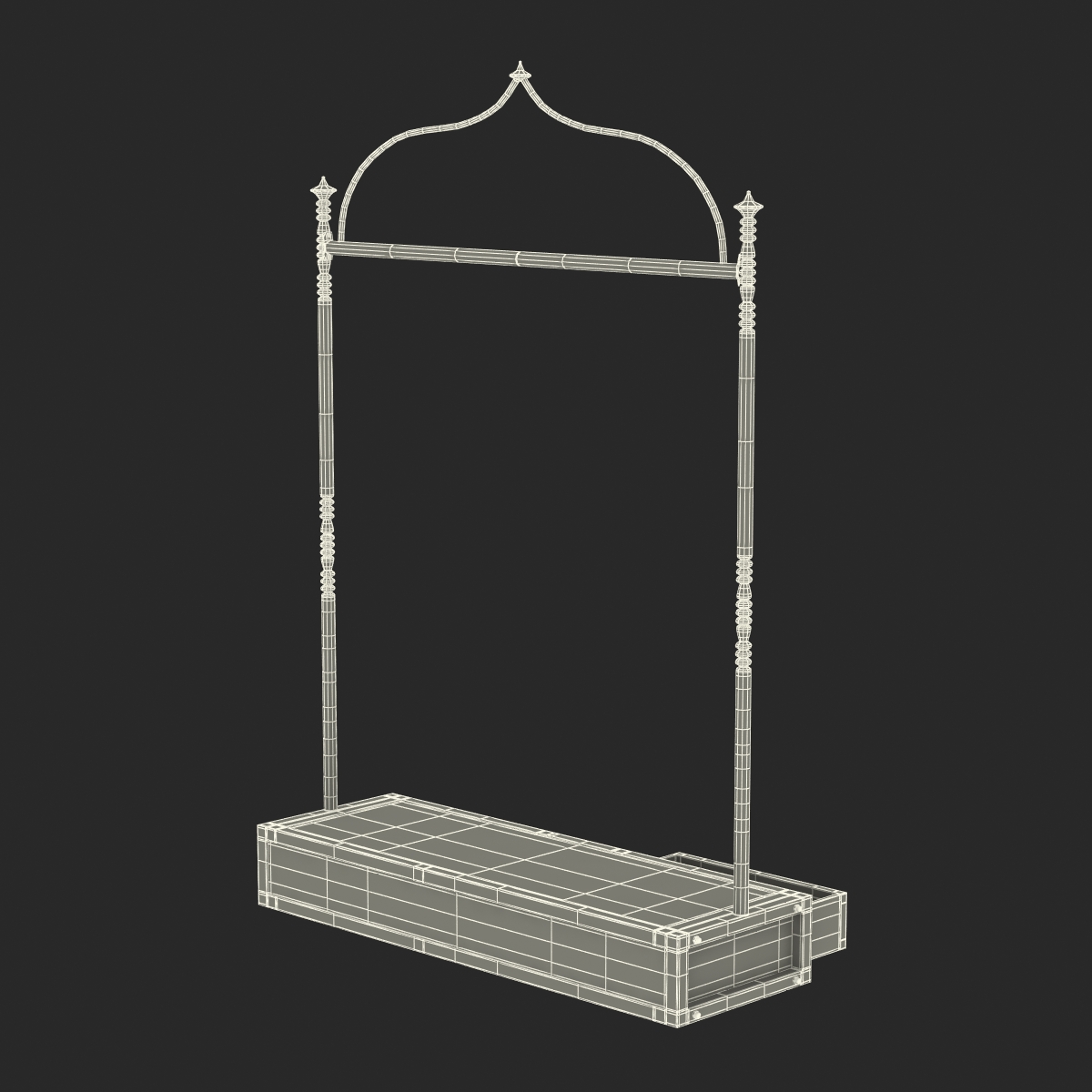 3D Iron Clothing Display Rack