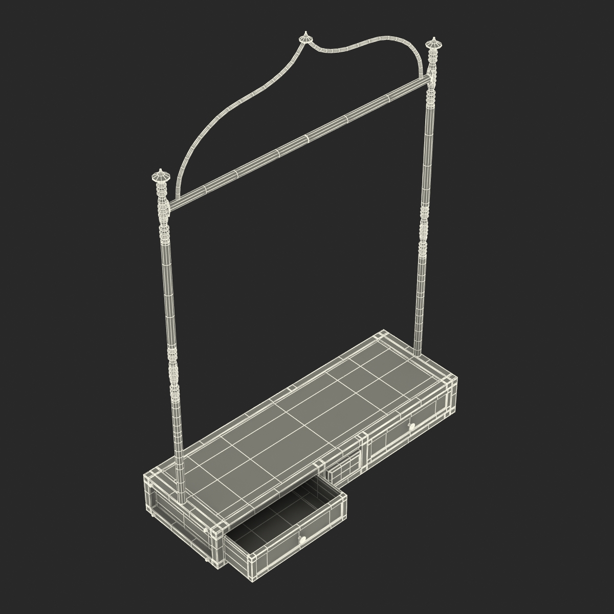 3D Iron Clothing Display Rack