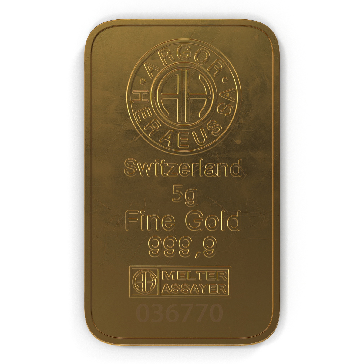 3D Gold Bar 5g