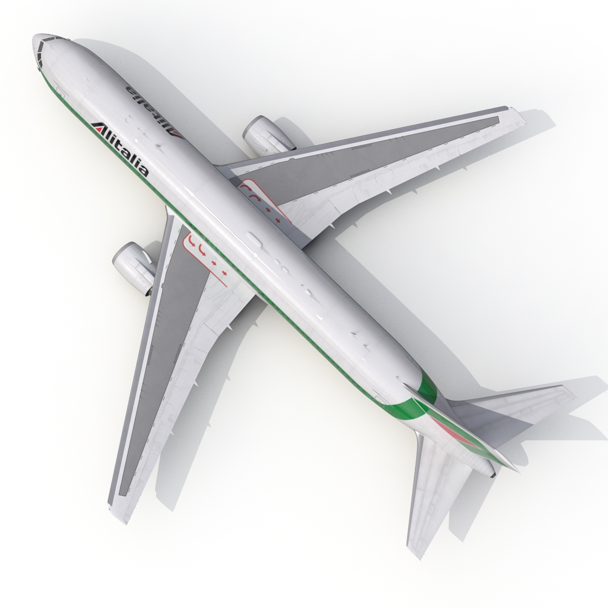 3D model Boeing 767 300 Alitalia Rigged