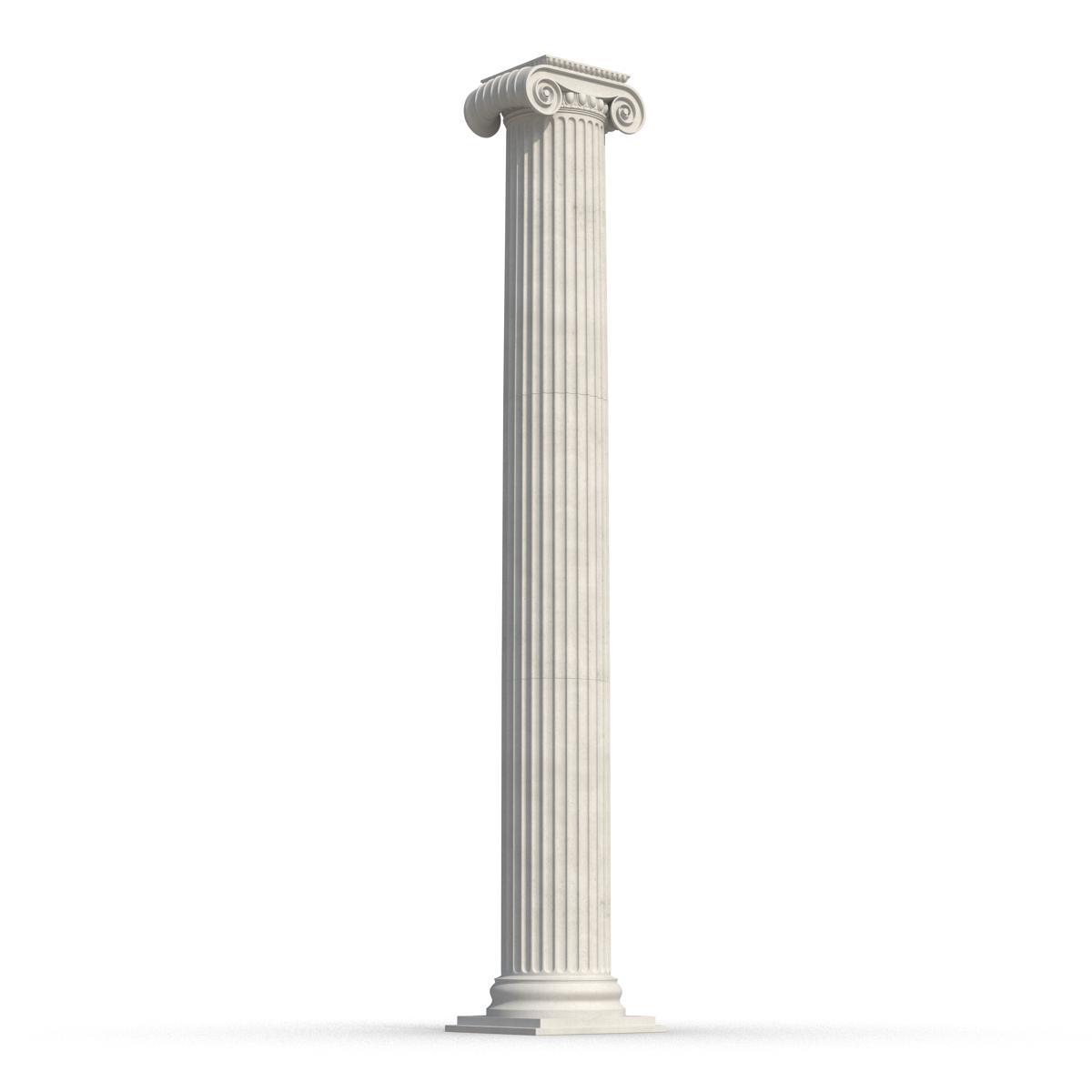 Ionic Column Greco Roman 3D model