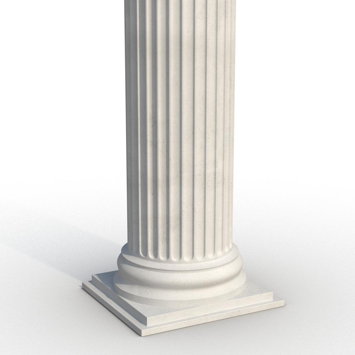 Ionic Column Greco Roman 3D model