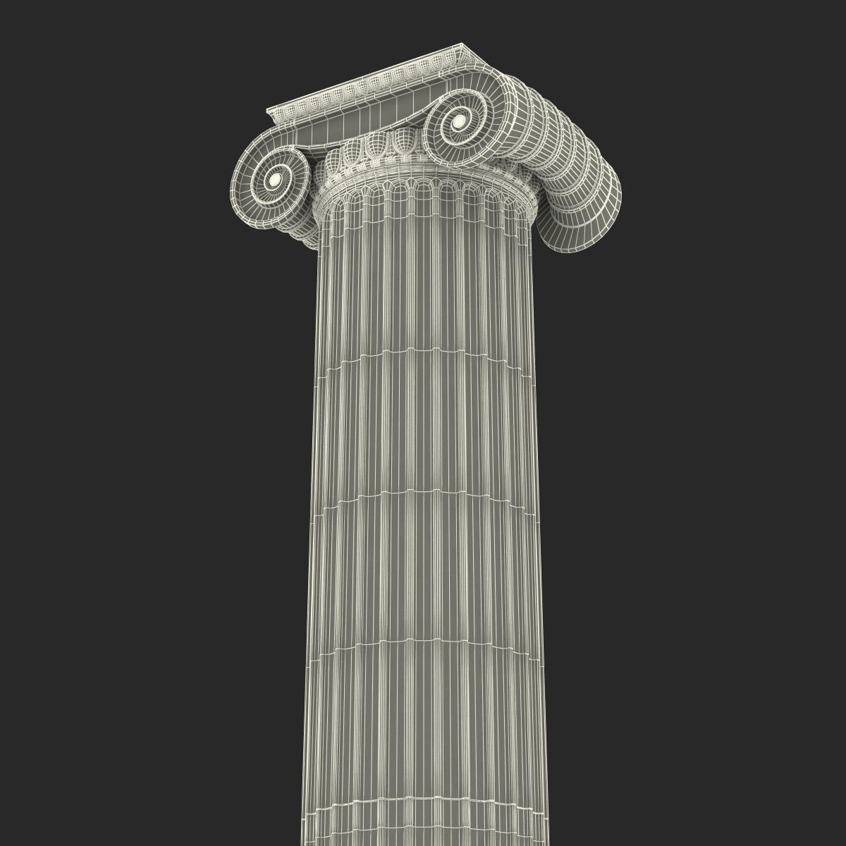 Ionic Column Greco Roman 3D model