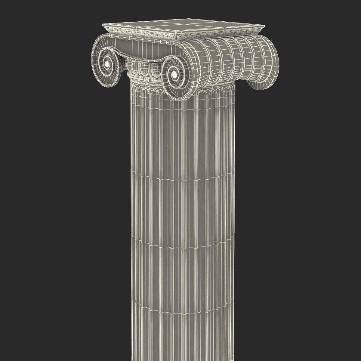 Ionic Column Greco Roman 3D model