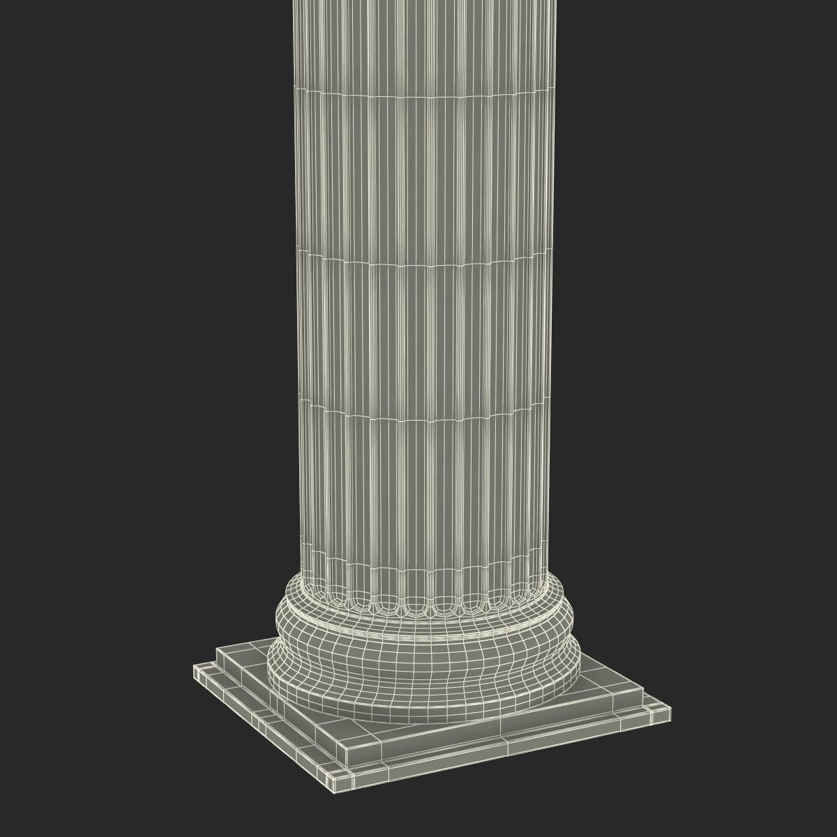 Ionic Column Greco Roman 3D model