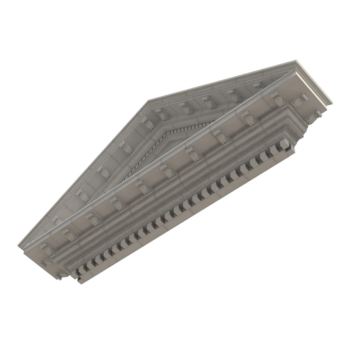 3D model Pediment Greco Roman