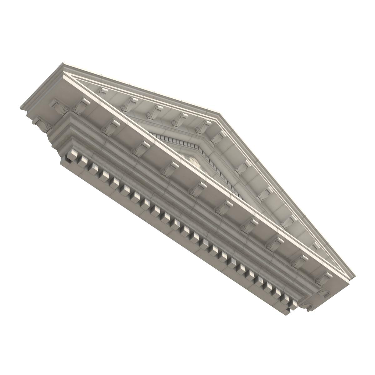 3D model Pediment Greco Roman