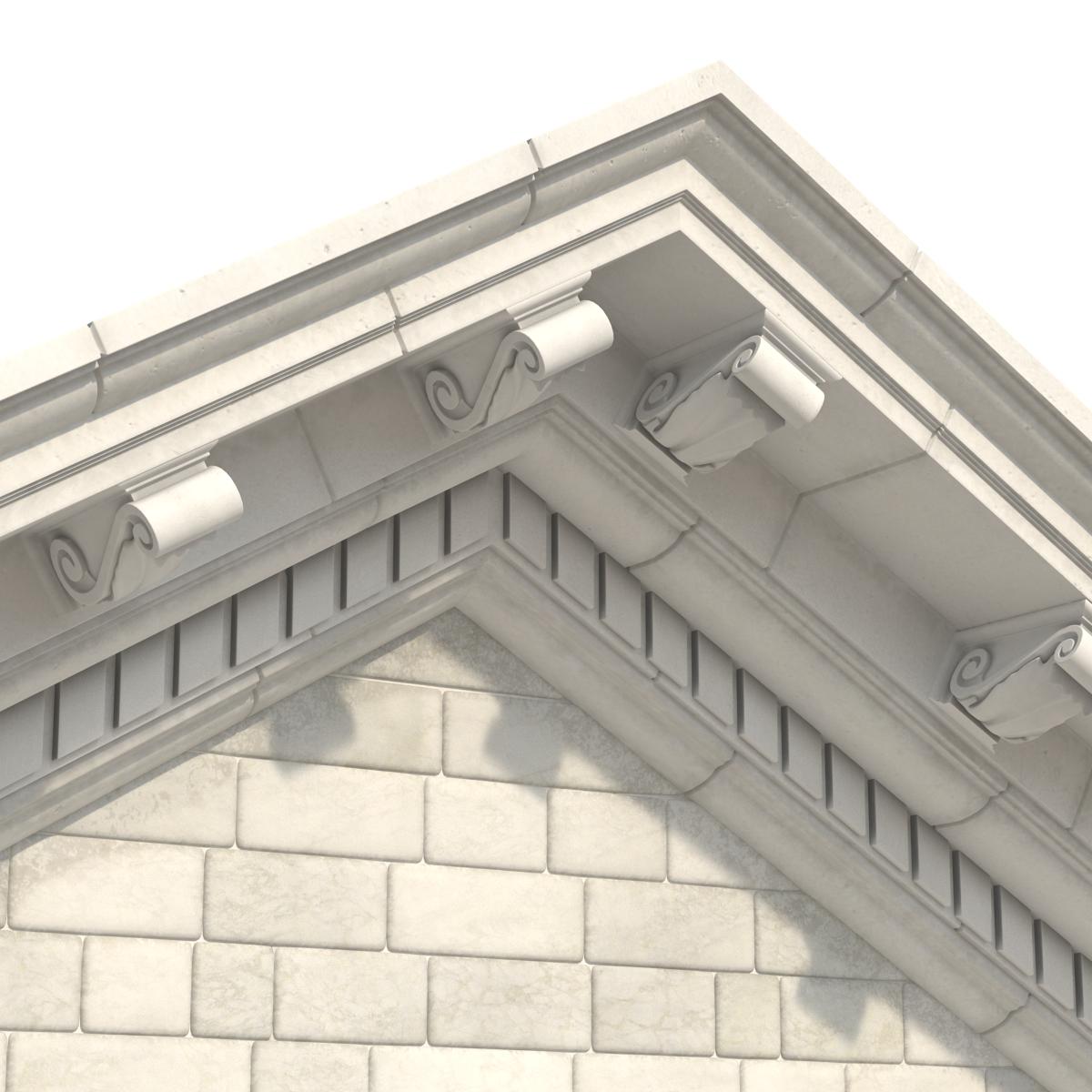 3D model Pediment Greco Roman