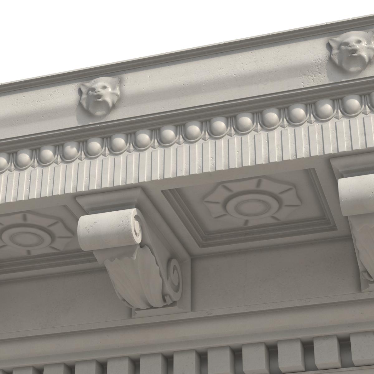 Corinthian Architrave and Frieze Greco Roman 3D model