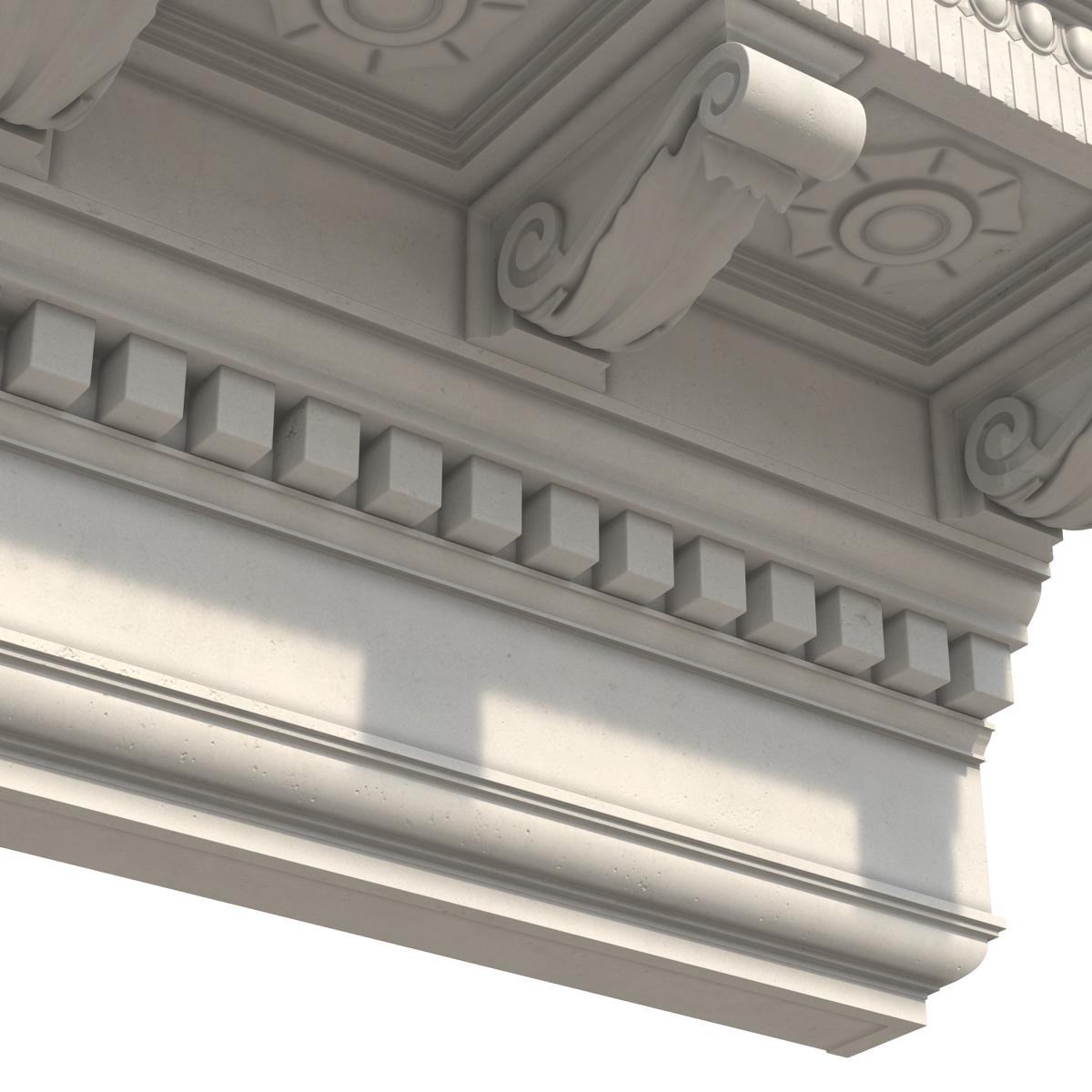 Corinthian Architrave and Frieze Greco Roman 3D model