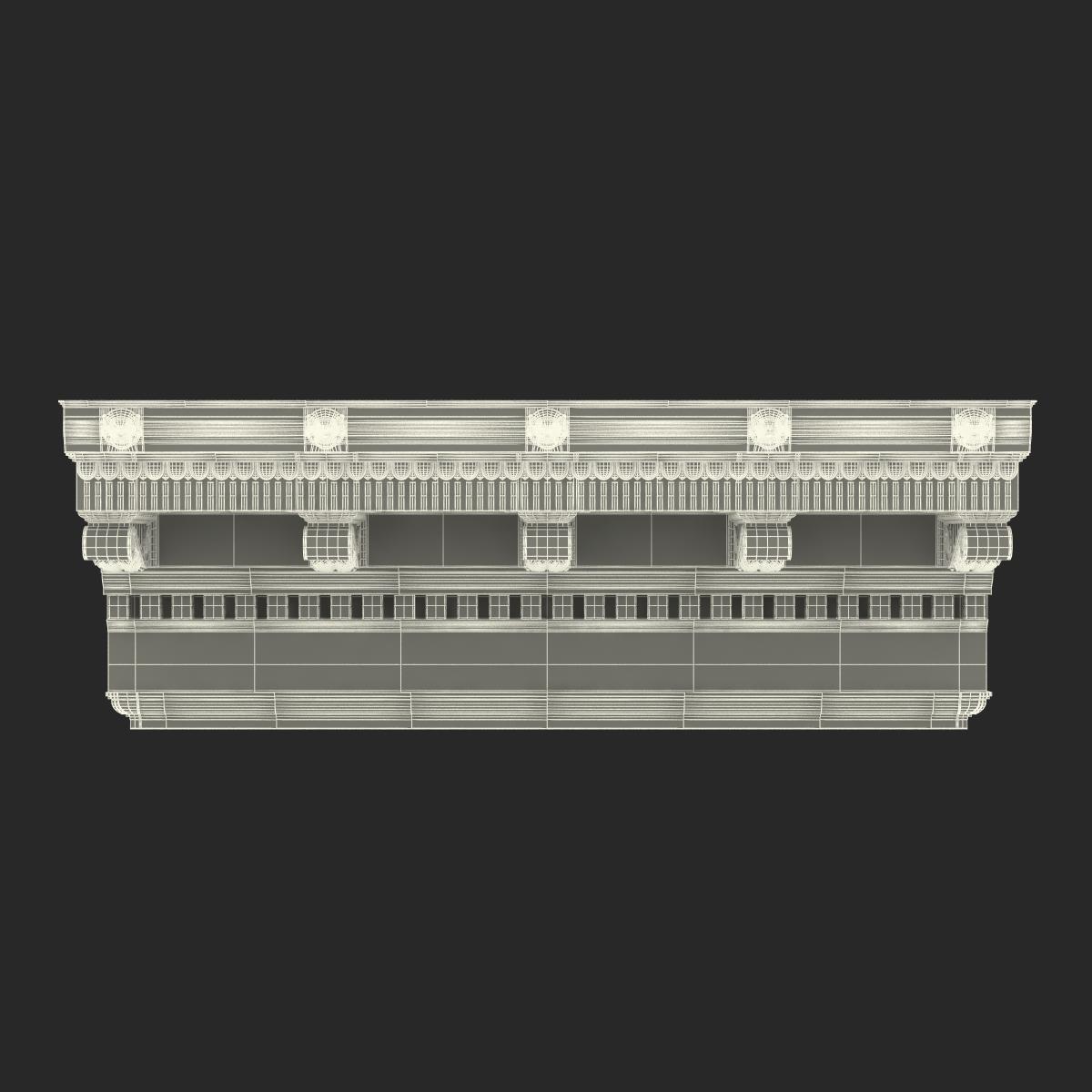 Corinthian Architrave and Frieze Greco Roman 3D model